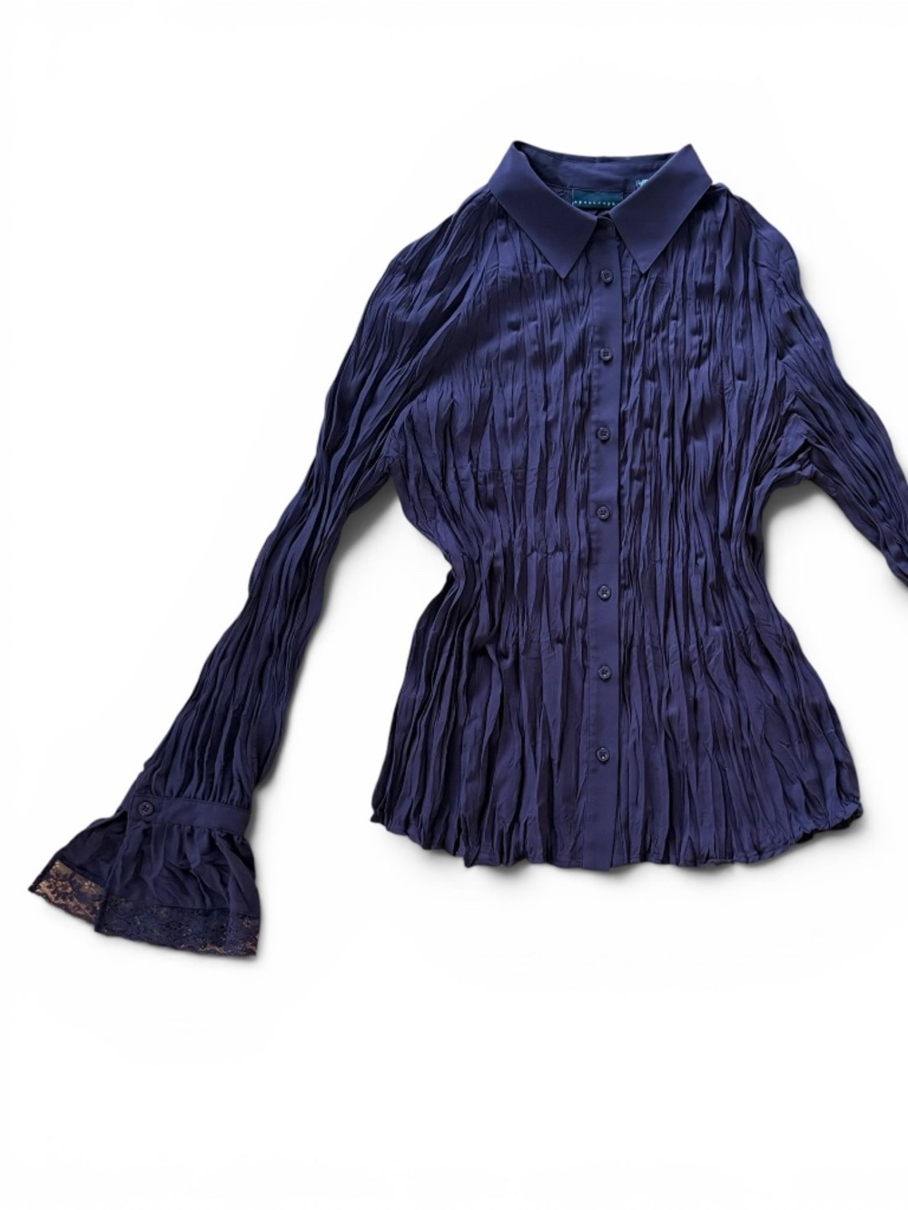 Apostrophe Whimsy Dark Coquette Lace Bell Sleeve Top Longsleeve